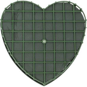 STOBOK Floral Foam Blocks, Heart Shaped Floral Bricks Heart Shaped Flower Foam with Suction Cup Tray Dry and Wet Green Flower Foam Bricks for Wedding Party Floral Arranging Supplies