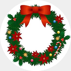 2 Inch 150 PCS Round Merry Christmas Stickers Xmas Present Labels Adhesive Decorative Envelope Seals Stickers for Cards Envelopes Boxes