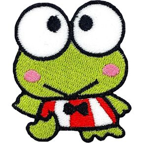 Frog Cute Patches Iron On Patches for Backpacks, 1.8 x 2 x 0.1 in