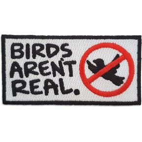 Birds Arent Real Patch - Hook and Loop Tactical Morale Patch