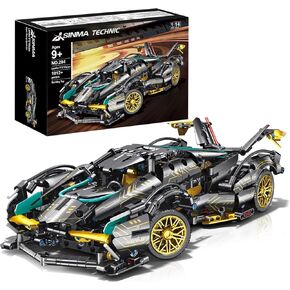 Technic Sports Car Building Blocks Toys Boys or Adults Kits 1:14 MOC Lambo V12 Building Set Speed Champions Raceing Car Model Vehicle Set,Collectible Race Car for 10 12 14+ Year Boys(1012pcs)