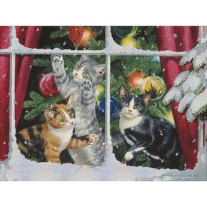 LANG Kitten Christmas Classic Christmas Cards (2004062) - 12 Festive Greeting Cards and Envelopes