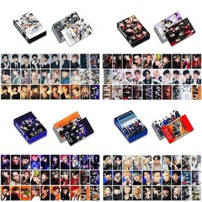ANITEEZ Photocards,4Pack/120Pcs ANITEEZ Albums Lomo Cards for Greeting Collection(Black)