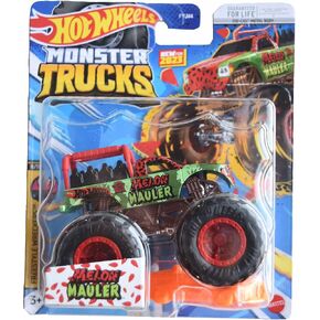 Hot Wheels Monster Trucks Melon Mauler, Freestyle Wreckers 8/11 Connect and Crash Car