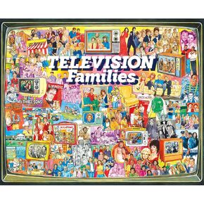 White Mountain Puzzles TV Families - 1000 Piece Jigsaw Puzzle