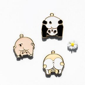3pcs Needle Minder for Cross Stitch,Sewing Magnetic Needle Keeper,Cute Panda Cartoon Enamel Pin,Needle Holder for Embroidery,Needlework Storage Accessory,Perfect Gift for Cross Stitch Lover(15-Needle）