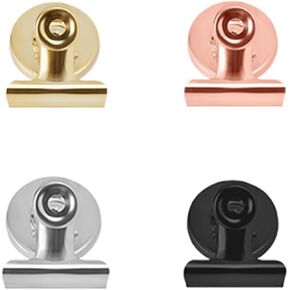 4Pack Refrigerator Magnets Magnetic Clips Fridge Magnets-Scratch Free Heavy Duty Magnetic Clips Perfect for Note List Photo Displays Home School Office Use(Colorful)