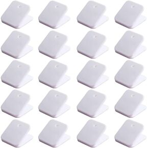 20 Pcs White Plastic Chip Bag Fresh-keeping Clips， Sealing Food Fresh-keeping Clips Snack Bag Fresh-keeping Clips Photo Clips Binder Clips and Rings Clips Paper Clamps