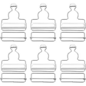 uxcell Overall Buckles, Metal Suspender Replacement Buckles for Trousers Cotton Jeans