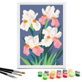 Nariolar Paint by Numbers for Kids Ages 4-8 with 7X9.5 inch Pre-Printed Cardboard,12 Acrylic Paint Pots and 3 Painting Brushes, Craft Gift Room Decor for Children,(Cacti)