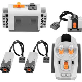 مجموعة محرك JiaoJiRen 5 في 1 متوافقة مع مجموعة طاقة محرك Lego Technic مع محركات قوية وجهاز تحكم عن بعد، مجموعة محرك تكنيك شاملة لبناء ألعاب المكعبات.