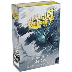 5 Packs Dragon Shield Dual Matte Mini Japanese Snow White 60 ct Card Sleeves Value Bundle!