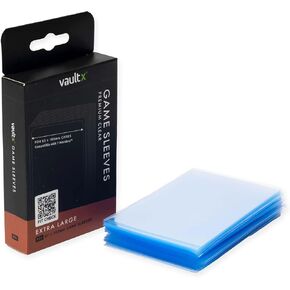 Vault X Extra Large (7 Wonders) Board Game Sleeves for Cards of 65x100mm Protect, Preserve with Non-PVC Anti-Static Fitted Sheath (80pcs)