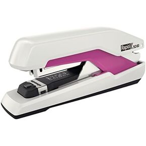 Rapid Supreme Omnipress SO60 Fullstrip Stapler, White/Pink