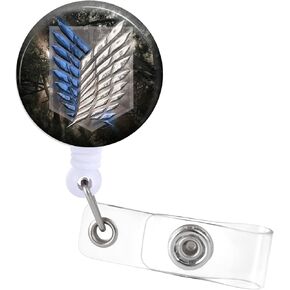 Badge Reels Holder Retractable with ID Clip for Nurse Name Tag Card Cartoon Anime Shield Printed Nursing Doctor Teacher Student Medical Work Alligator Clip ZJK778