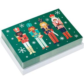 Hallmark Boxed Christmas Cards, Four Nutcrackers (40 Cards and 40 Envelopes)