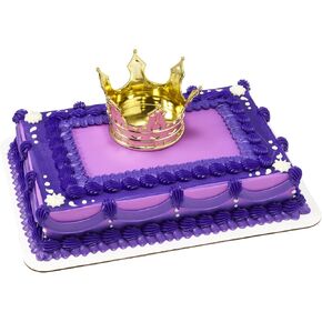 DecoSet® Regal Crown Cake Topper, Gold Cake Decoration For Celebrations, Birthday, Parties, New Years