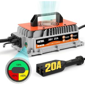 48 Volt Golf Cart Battery Charger for Yamaha G19-G22 Upgrade 18 Amp 48V Golf Cart Charger for Yamaha 2 Pin Plug 18A 1250W Trickle Charger IP67 Waterproof 48V Charger 48 Volt Lead Acid Battery Charger