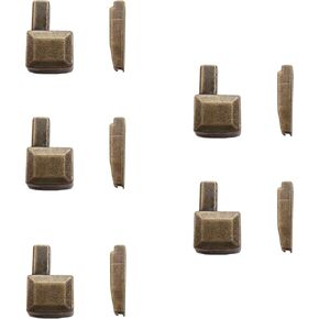 SICOLAS 10 pcs #10 Metal Zipper Retainer Box and Zipper Insertion pin,Bottom Stops Zipper Repair Kits Replacement,Metal Latch Sliders (Bronze) in Saudi Arabia
