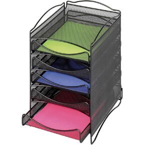 Safco Products 9430BL Onyx Mesh Literature Organizer, 12 Compartment, Black