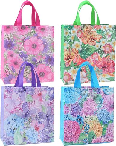 10pcs Large Christmas Party Favors Bags,Reusable Christmas Gift Bags with Handles for Xmas Decoration,Santa Claus Candy Goodie Bags,Christmas Treat Bags in Saudi Arabia