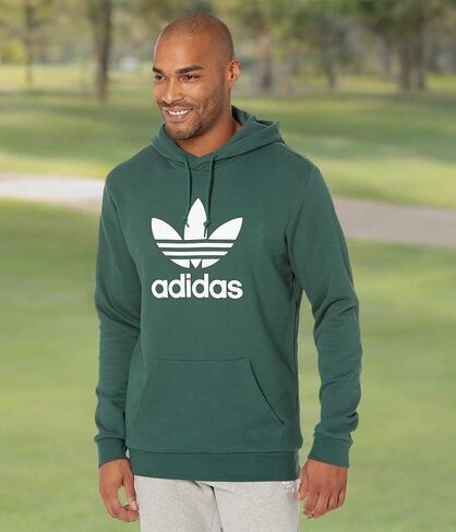 adidas Originals Adicolor Trefoil Hoodie Mineral Green XS in Saudi Arabia