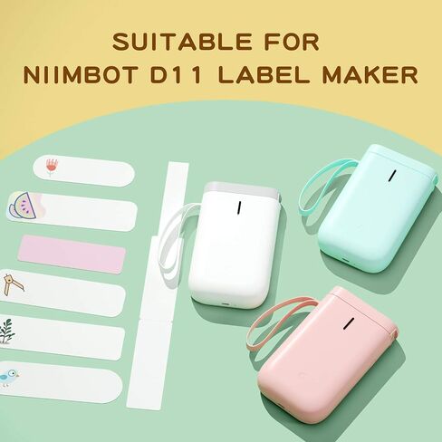 NIIMBOT D11 Luminous Label Maker Tape 3 Rolls Adhesive Label Paper 0.51" X 1.38" (13 X 35mm) 90 Labels/Roll, Compatible for NIIMBOT D11 D110 Label Printer, 3-Roll in Kuwait