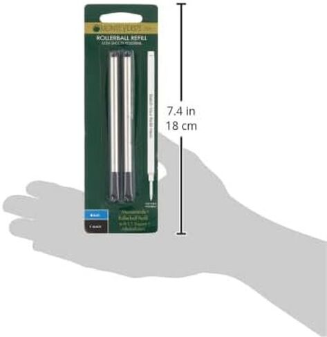 Monteverde Rollerball Refill to Fit Dupont Rollerball Pens, Fine Point, Black, 2 per Pack (T222BK) in Kuwait