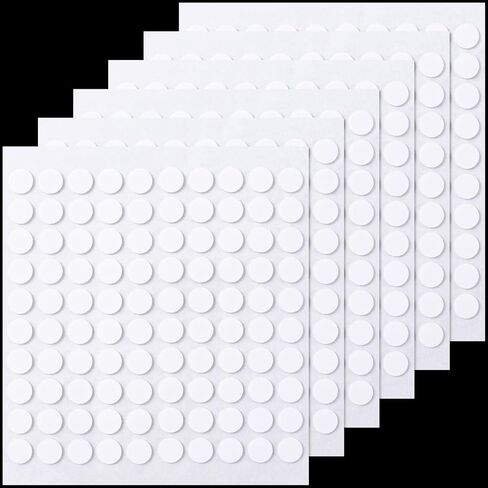 Joez Wonderful 6 Sheets Foam Adhesive Dots, 600 Pcs Total Sticky Double Sided Adhesive Foam, 3D Mini Foam Stickers for Art Crafts, Glue Dots for Scrapbooking, 2 Sizes (0.31in/8mm, 0.39in/10mm) in Saudi Arabia