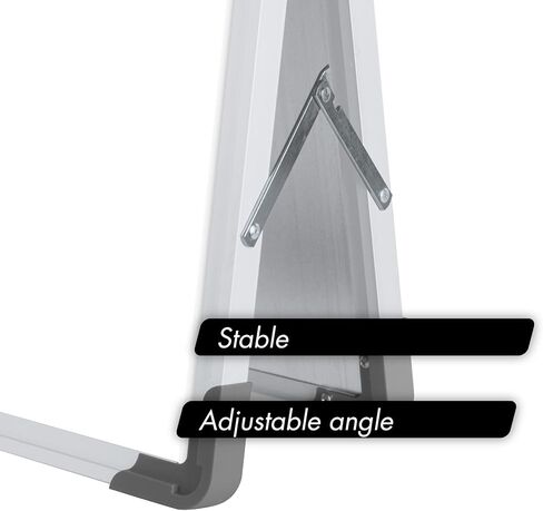 ممحاة سطح المكتب الجافة من INNOVART لوحة بيضاء مقاس 16 بوصة × 12 بوصة، حامل سبورة بيضاء صغير مغناطيسي مزدوج الجوانب مع أقدام مضادة للانزلاق، قابلة للطي للقيام بقائمة المفكرة مع مقبض، مذكرة محمولة على سطح الطاولة للأطفال والمكتب والمنزل in Kuwait