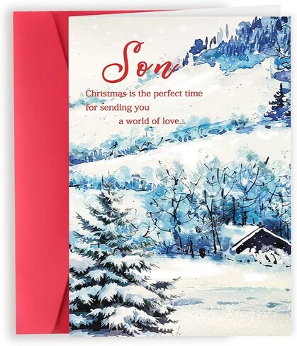 Funny Christmas Cards, Son Christmas Card, Christmas Card Gifts for Son, Merry Christmas Gift Cards from Dad Mom Parents, Xmas Cards Decoration Ideas in Kuwait