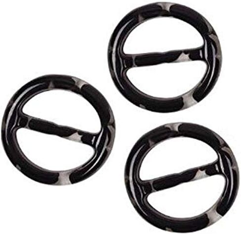 8Pcs 1inch Plastic Scarf Clip Ring Smoothly Fashion Neckerchief Silk Clasp Buckle for Clothing T-Shirt Holder Neck and Waist Decoration (Black) in Kuwait