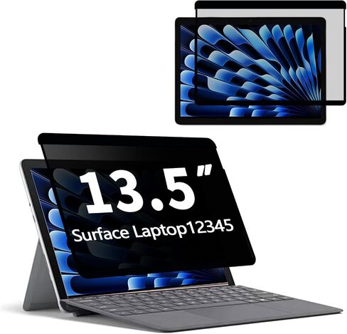 Surface laptop privacy screen protector 1/2/3/4 th Gen 13.5 inch,Removable surface laptop 4 privacy screen (for Microsoft Surface 1/2/3/4 laptop screen filter),-/Anti Blue Light/Anti-Glare in Saudi Arabia