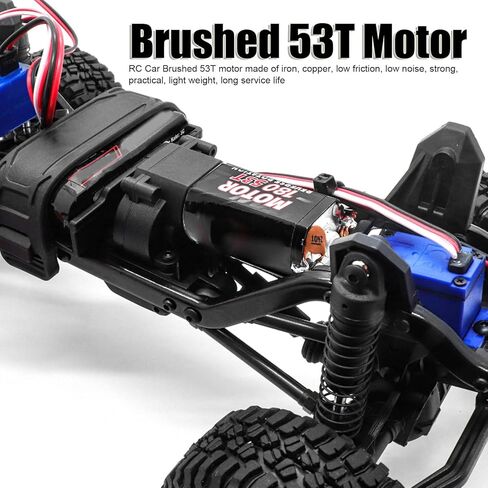 محرك RC 53T محرك 180 محرك عزم دوران كبير مصقول لسيارة TRX4M 1/18 RC ترقية محرك السيارة الزاحف (أسود) in Kuwait