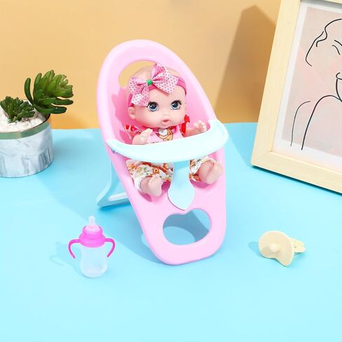 ONEST 4 قطع دمى مقاس 6 بوصات مع ملحقات دمى أطفال لطيفة دمى صغيرة مع ملابس دمى أطفال صغيرة مع إكسسوارات دمي in Saudi Arabia