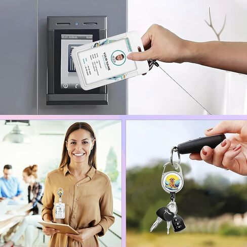 Dog Paw Lanyards for Id Badges,ID Badge Holder and Retractable Reel Clip Lanyard with ID Card Nametag Badge Holder for Nurse Teacher in Kuwait