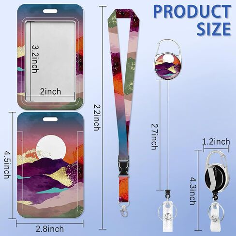 Space Galaxy Constellation Lanyards for ID Badges, Badge Holder with Breakaway Lanyard, Badge Lanyard with Retractable Badge Reel Clip, Women Teacher Doctor Office Employees in Saudi Arabia
