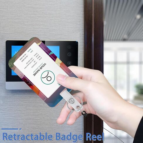Space Galaxy Constellation Lanyards for ID Badges, Badge Holder with Breakaway Lanyard, Badge Lanyard with Retractable Badge Reel Clip, Women Teacher Doctor Office Employees in Saudi Arabia