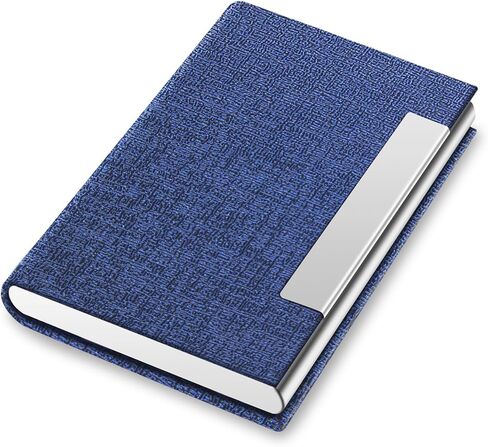 Business Card Holder/Case with Premium PU Leather, ID/Credit Card Holder/Case for Men and Women - D-Black in Saudi Arabia