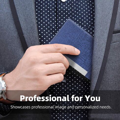 Business Card Holder/Case with Premium PU Leather, ID/Credit Card Holder/Case for Men and Women - D-Black in Saudi Arabia
