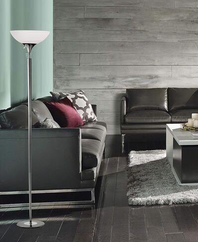Adesso 5120-22 Metropolis 300W Torchiere, Floor Lamp, Chrome Finish in Kuwait