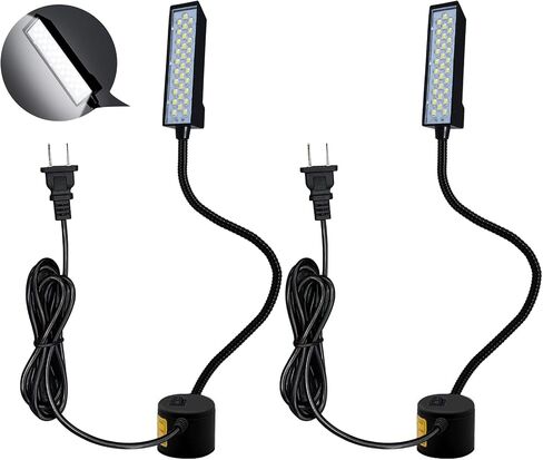 LED Sewing Machine Lamp 30 LEDs Light Working Lighting Flexible Bendable Tube Gooseneck Lamp with Magnetic Base for Sewing Machine Lights Housework Household Duties Chores Lathes Lamps in Saudi Arabia