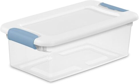 صندوق تخزين قابل للتكديس من ستيريلايت مكون من 36 قطعة مع غطاء، تصميم بلاستيكي شفاف، سعة 15 لترًا in Kuwait