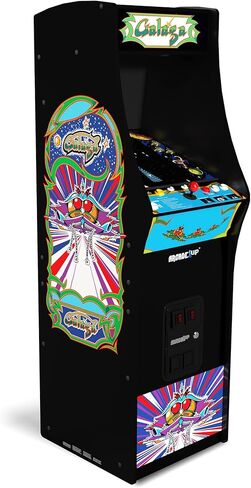 Arcade1Up شاشة LCD عالية الدقة مقاس 17 بوصة متعددة اللاعبين TIME Crisis Arcade مع خزانة واقفة و4 ألعاب كلاسيكية للمنزل، أحمر in Kuwait