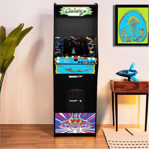 Arcade1Up شاشة LCD عالية الدقة مقاس 17 بوصة متعددة اللاعبين TIME Crisis Arcade مع خزانة واقفة و4 ألعاب كلاسيكية للمنزل، أحمر in Kuwait