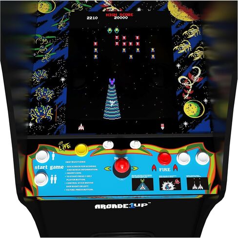 Arcade1Up شاشة LCD عالية الدقة مقاس 17 بوصة متعددة اللاعبين TIME Crisis Arcade مع خزانة واقفة و4 ألعاب كلاسيكية للمنزل، أحمر in Kuwait