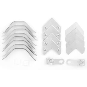 Metal Picture Frame Hardware - Bulk Pack for Assembling 5 Frames