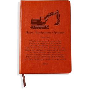 LBWCER Heavy Equipment Operator Leather Journal Notebook Heavy Equipment Operator Gifts for Men Women Christmas Birthday (Heavy Equipment Operator)