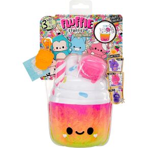 Fluffie Stuffiez Shake Small Collectible Feature Plush, Surprise Reveal Unboxing with Huggable ASMR Fidget DIY Fur Pulling, Ultra Soft Fluff