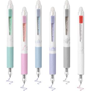 6 قطع من أقلام الجل القابلة للمسح القابلة للسحب من تيماري، تجعل الأخطاء تختفي، 4 قلم حبر جل أزرق و1 أسود و1 أحمر بدون تلطخ لرسم مخطط الكتابة واللوازم المدرسية in Kuwait